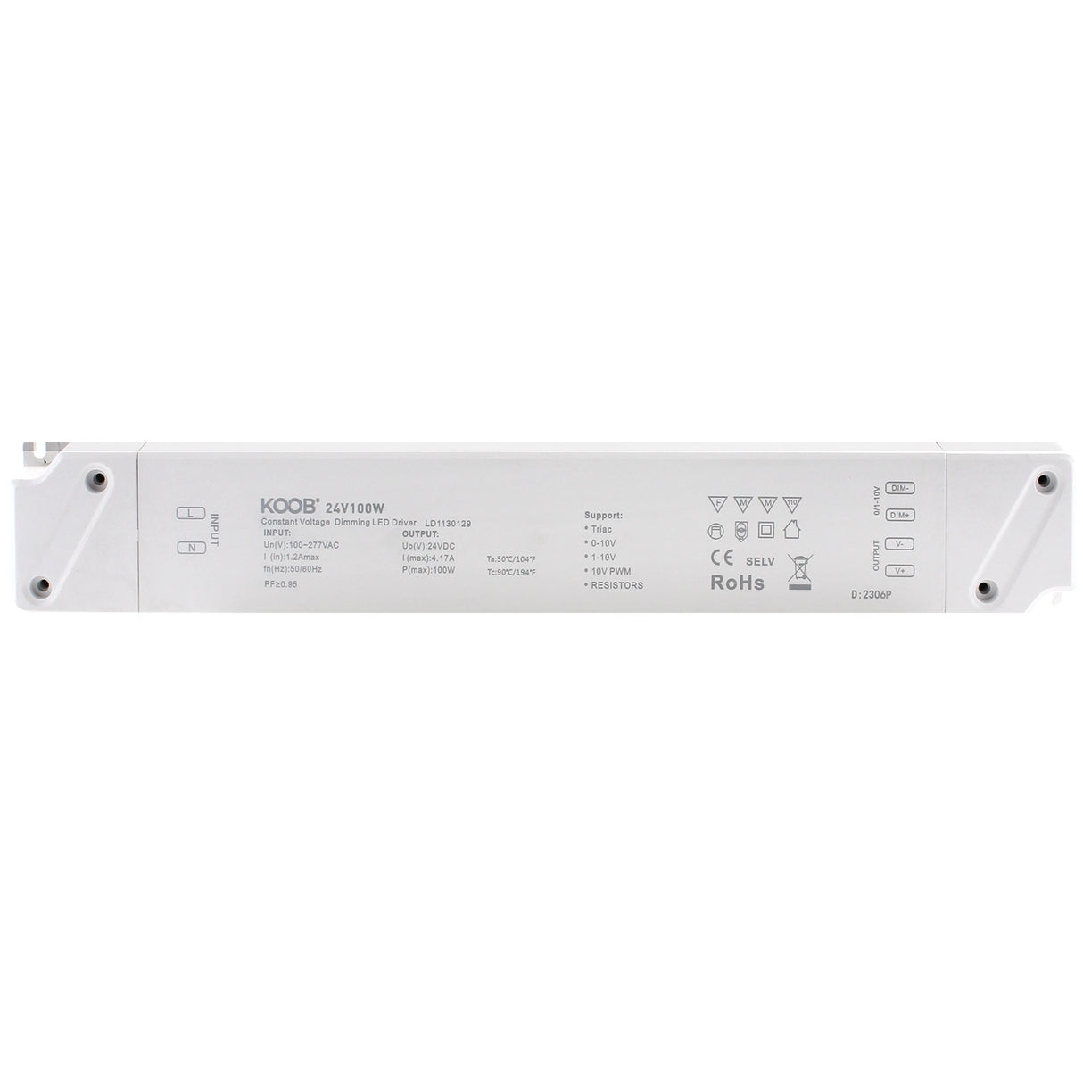 Fuente de alimentación SLIM con regulación 5 en 1: 0-10V, 1-10V, 10V PWM, TRIAC DIM, Resistance DIM. Libre de parpadeo, regulación 0-100%, Regulación led 1%. Ideal para regulación de tiras led DC24V, con posibilidad de añadir sondas crepusculares 0-10V, mandos y reguladores 0-10V, TRIAC, etc.