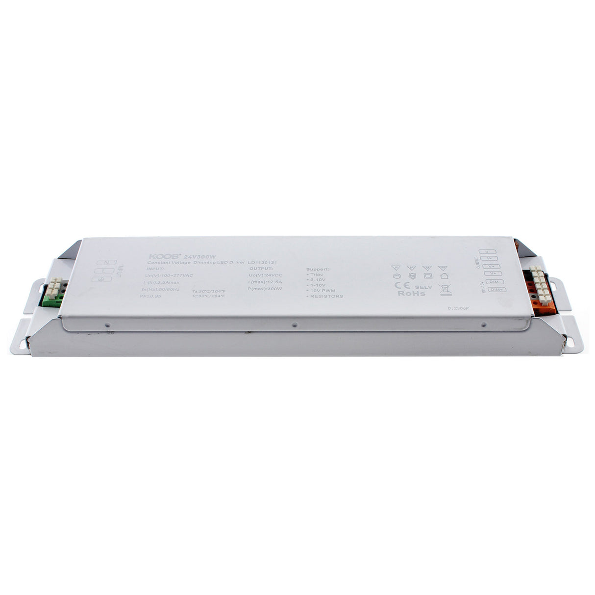 Fuente de alimentación SLIM con regulación 5 en 1: 0-10V, 1-10V, 10V PWM, TRIAC DIM, Resistance DIM. Libre de parpadeo, regulación 0-100%, Regulación led 1%. Ideal para regulación de tiras led DC24V, con posibilidad de añadir sondas crepusculares 0-10V, mandos y reguladores 0-10V, TRIAC, etc.