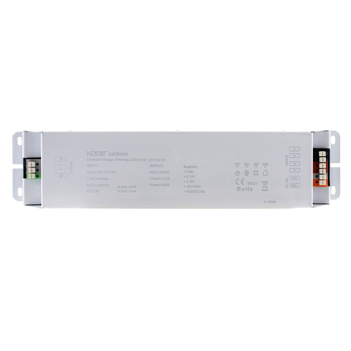 Fuente de alimentación SLIM con regulación 5 en 1: 0-10V, 1-10V, 10V PWM, TRIAC DIM, Resistance DIM. Libre de parpadeo, regulación 0-100%, Regulación led 1%. Ideal para regulación de tiras led DC24V, con posibilidad de añadir sondas crepusculares 0-10V, mandos y reguladores 0-10V, TRIAC, etc.