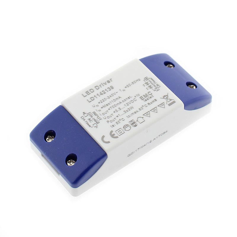 Fuente de alimentación de DC3-11V/(1-3)x3W/700mA, Corriente Constante, para focos led