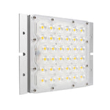 Módulo óptico de LED con chip led Bridglux SMD5050 de 8 núcleos de alta luminosidad de 165lm/w de eficacia luminosa y driver Philips programable, desde 10w hasta 65W y regulable 1-10V con 5 fases. Este modulo IP65 esta pensado para colocar en farolas Villa y Fernandina.