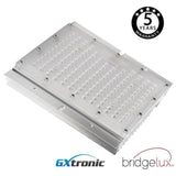 Bloque óptico Módulo LED ALTA LUMINOSIDAD con potencia de 65W y esta fabricado con un equipo de 144 diodos LEDs SMD 3030 8D, con Bridgelux Chip y driver GXTronic. Este modulo LED esta pensado para colocar en todo tipo de farolas LED tipo Villas y Fernandinas... Excelente disipación que se traduce en una vida útil mucho mayor y un mayor ahorro energético. 