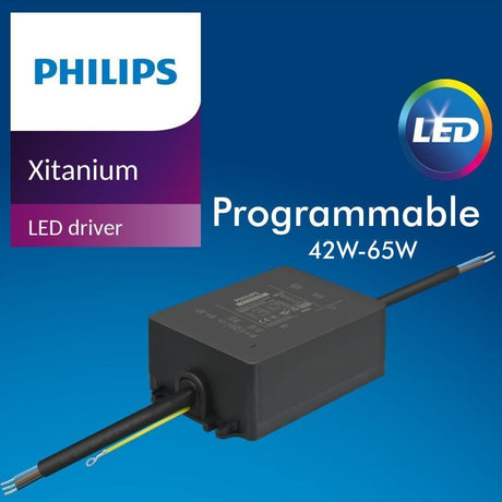 Bloque óptico Módulo LED ALTA LUMINOSIDAD con potencia de 65W y esta fabricado con un equipo de 144 diodos LEDs SMD 3030 8D, con Bridgelux Chip y driver PROGRAMABLE  Philips XITANIUM Essential - Xi EP 65W.  Este modulo LED esta pensado para colocar en todo tipo de farolas LED. Excelente disipación que se traduce en una vida útil mucho mayor y un mayor ahorro energético. 5 Años de Garantía. Se puede programar desde los 42W a 65W. 
