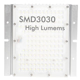 Bloque óptico Módulo LED ALTA LUMINOSIDAD con potencia de 65W y esta fabricado con un equipo de 144 diodos LEDs SMD 3030 8D, con Bridgelux Chip y driver PROGRAMABLE  Philips XITANIUM Essential - Xi EP 65W.  Este modulo LED esta pensado para colocar en todo tipo de farolas LED. Excelente disipación que se traduce en una vida útil mucho mayor y un mayor ahorro energético. 5 Años de Garantía. Se puede programar desde los 42W a 65W. 