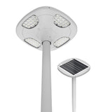 Farola LED Solar profesional fabricada en aluminio de alta calidad con un sistema de alumbrado autónomo mediante energía solar. Su batería y panel fotovoltaico profesional aseguran un funcionamiento óptimo incluso en días nublados. Ideal para su instalación donde la red de energía eléctrica no puede llegar.