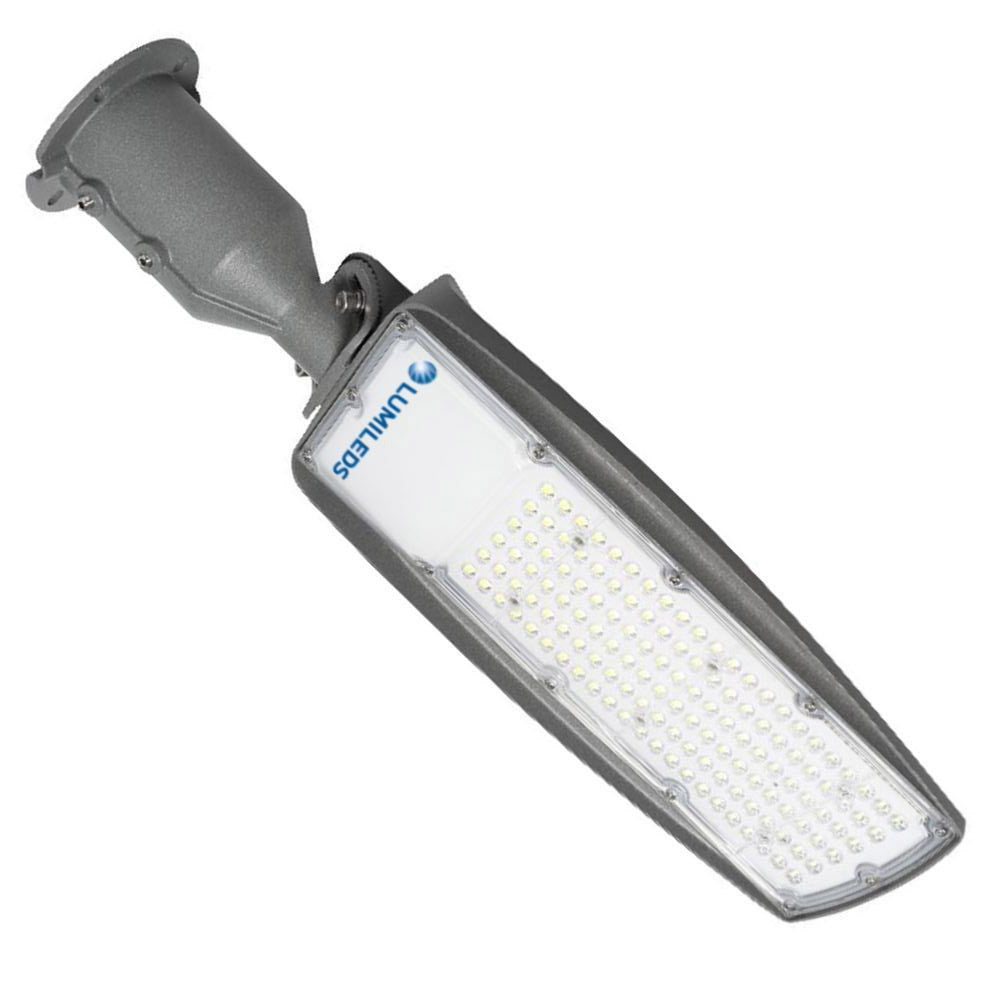 Farola de altas prestaciones LED chip Lumiled de 150lm/w, con fijación horizontal, vertical y orientable, cuerpo de aluminio fundido a presión y PMMA con nuevo diseño para evitar la acumulación de polvo y aves. Equipo de alimentación electrónico, protección IP65 Clase I con protector de sobretensión 4 KV. 