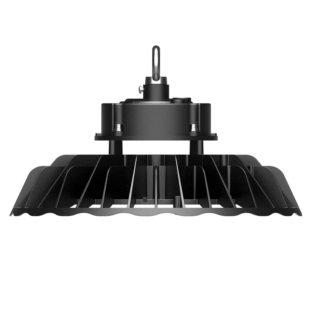 Campana LED Industrial UFO INTELIGENTE con DRIVER SOSEN de alta calidad y chip  led Lumileds con un rendimiento de 170lm/W y disipador mejorado para una perfecta disipación de calor. Opcionalmente es posible instalar sensores de movimiento y luminosidad Plug & Play.