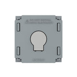 Mecanismo de empotrar EU, interruptor simple + regulador por TRIAC, con cuerpo de aluminio y botones táctiles iluminados. Permite variar la intensidad de las luminarias (siempre y cuando las luminarias conectadas tengan función de regulación)