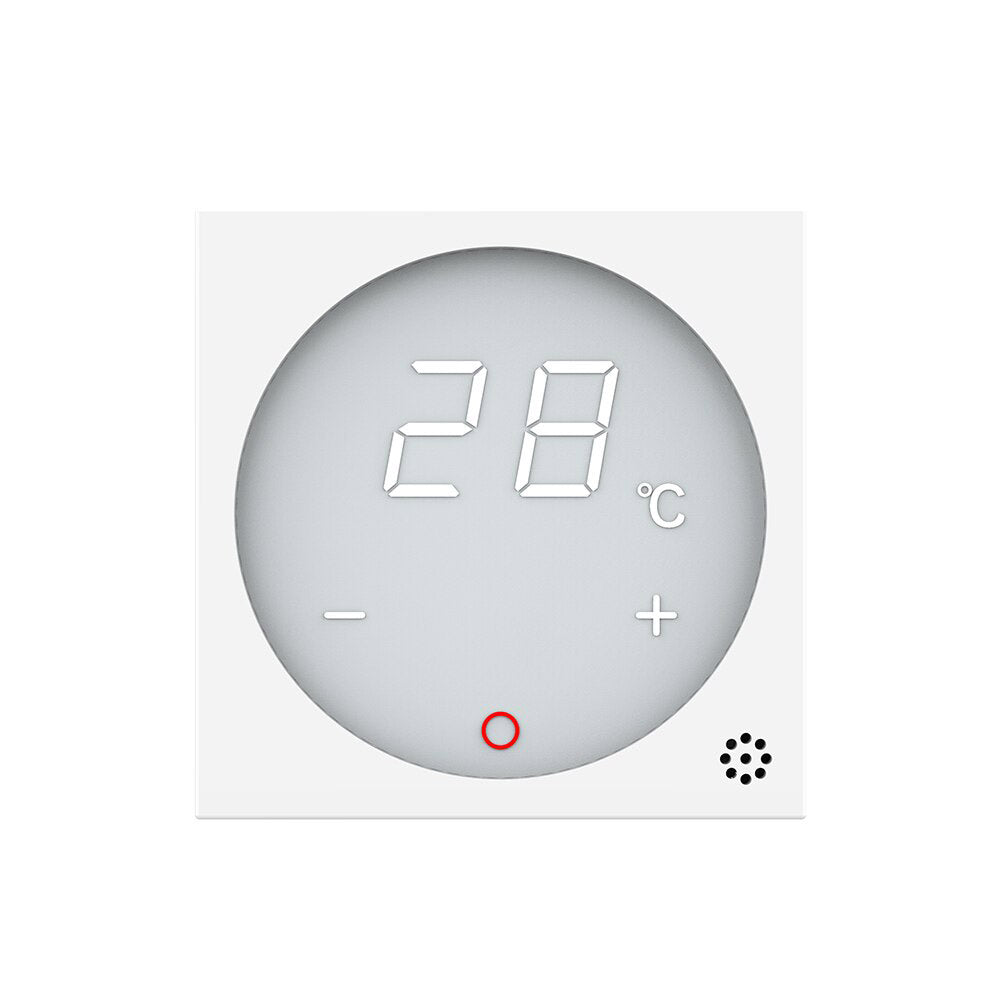Mecanismo sencillo de 1 cuerpo con termostato de color preto y display digital táctil para controlar fácilmente la temperatura de la calefacción. Con cuerpo de aluminio y panel frontal de cristal templado con acabado de alta calidad y diseño minimalista. Incluye sonda externa.