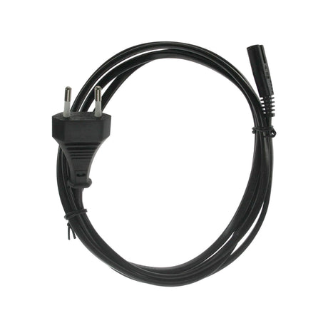 Cable de Alimentación con conector en forma de ocho C8/C7 para conectar a los adaptadores de corriente. Con clavija EU.