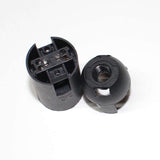 Portalámparas casquillo E27 negro