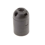 Portalámparas casquillo E27 negro