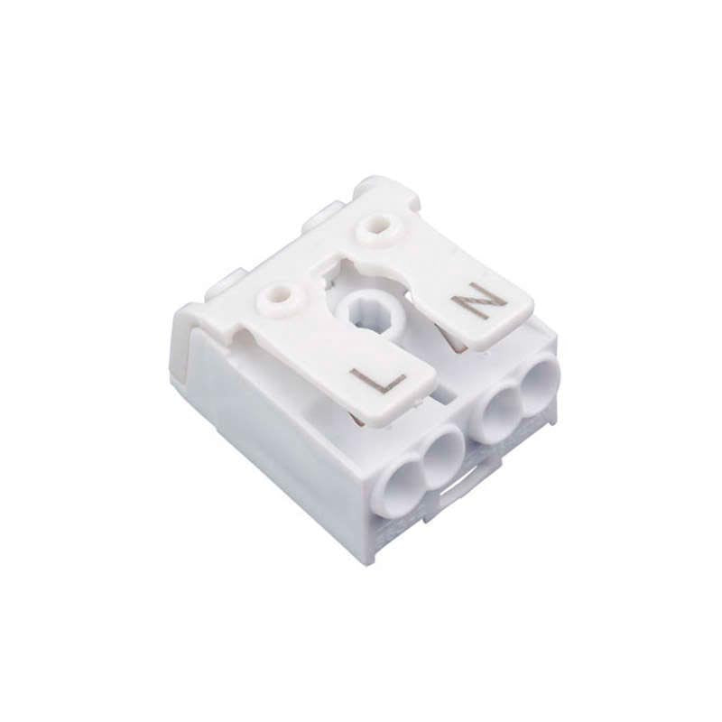 Conector rápido ideal para la conexión rápida de 2 cables de sección desde 0.5 hasta 2,5 mm2.