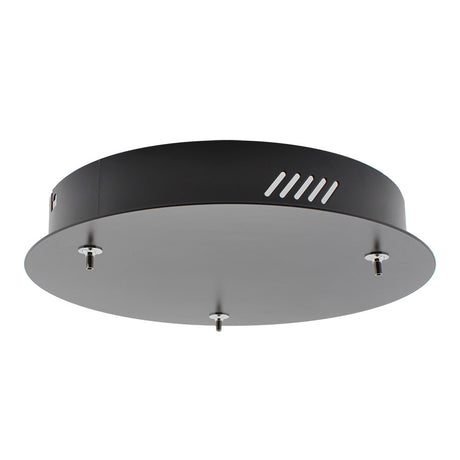 Florón redondo negro, Ø250x40mm