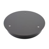 Florón redondo negro, Ø250x40mm