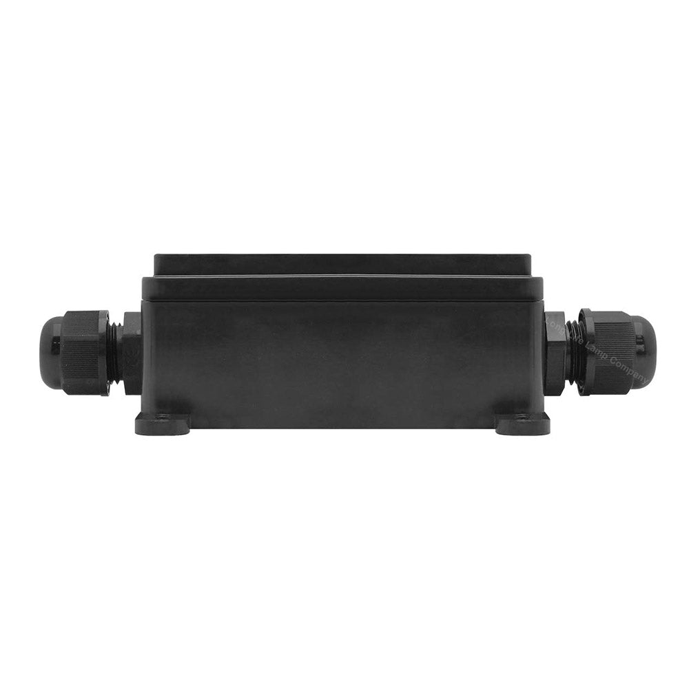 Caja IP68 para conexiones estancas, incluye 4 conectores para cables.