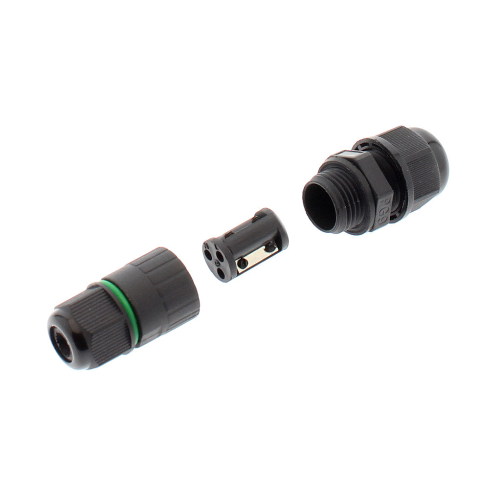 Conector I IP67, 60mm, Ø7-4mm, 3 cables 0.5-1.5mm2, 10A. ideal para la conexión de cables de sección desde 0.5 hasta 1,5 mm2.
