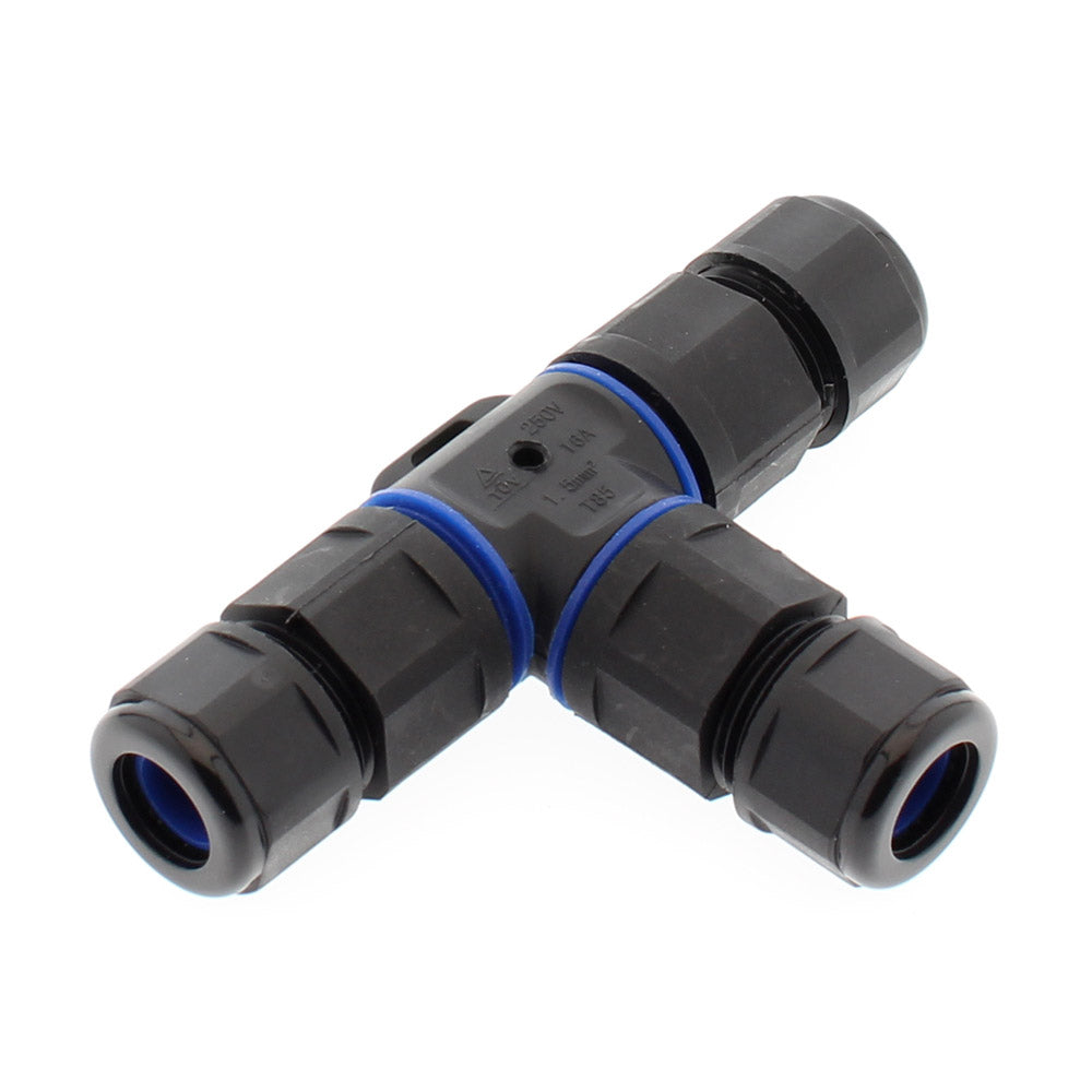 Conector IP68, 110mm, Ø12-6mm, 3 cables 0.5-2.5mm2, 16A ideal para la conexión de cables de sección desde 0.5 hasta 2,5 mm2.