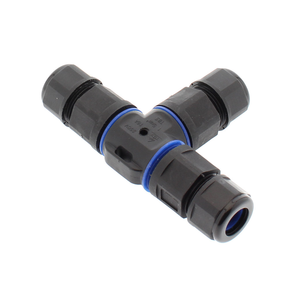 Conector IP68, 110mm, Ø12-6mm, 3 cables 0.5-2.5mm2, 16A ideal para la conexión de cables de sección desde 0.5 hasta 2,5 mm2.