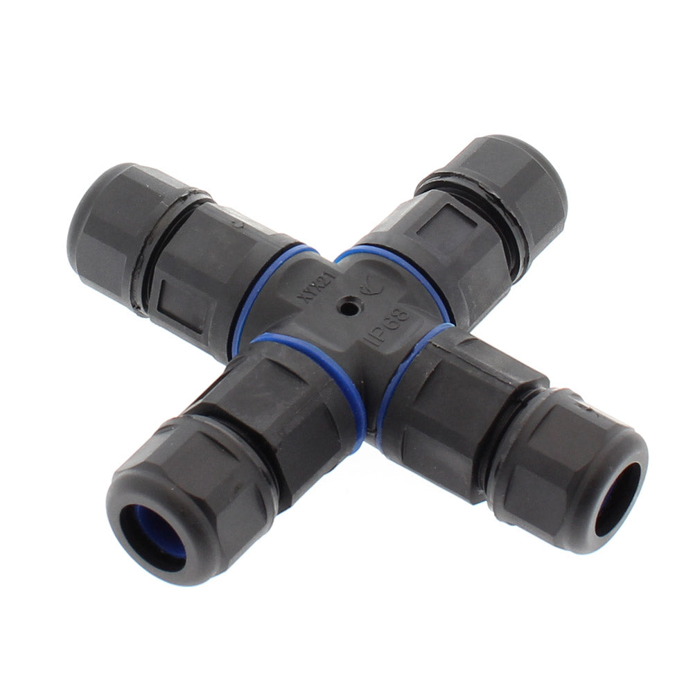 Conector IP68, 110mm, Ø12-6mm, 3 cables 0.5-2.5mm2, 16A ideal para la conexión de cables de sección desde 0.5 hasta 2,5 mm2.