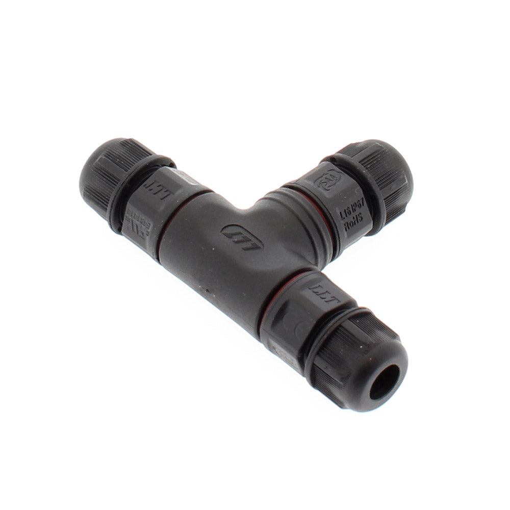 Conector IP67, 80mm, Ø7-4mm, 3 cables 0.5-2.5mm2, 16A ideal para la conexión de cables de sección desde 0.5 hasta 2,5 mm2.