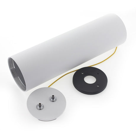 Florón redondo blanco, Ø75x250mm