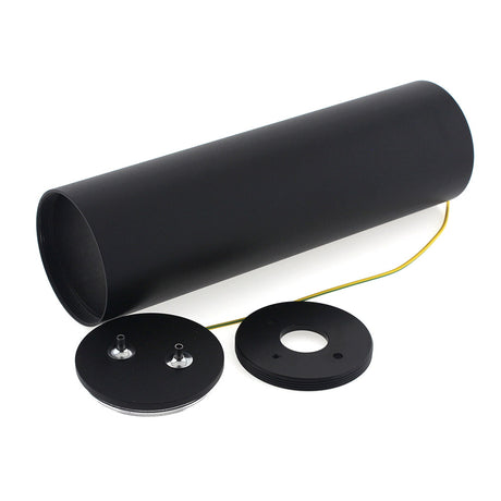 Florón redondo negro, Ø75x250mm