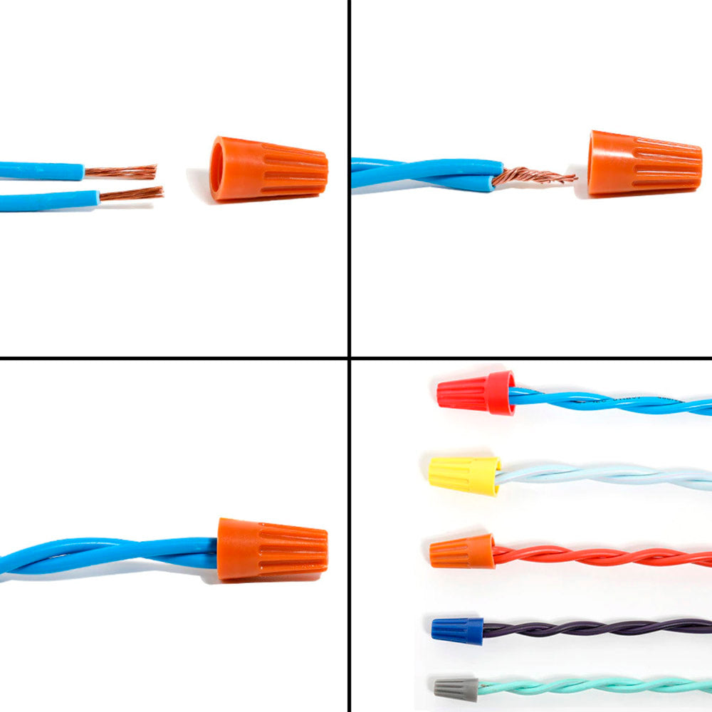 10 unidades de conectores para cables 0.3-1mm2 flexibles.