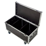 Todos nuestros  flightcase están fabricados en Plywood de 9 mm con una cubierta plástica de color negra en la parte exterior y recubiertos de material protector en la parte interior para garantizar una mayor protección de los elementos transportados. Disponemos de diferentes mediadas personalizadas según el tipo de pantalla a transportar.