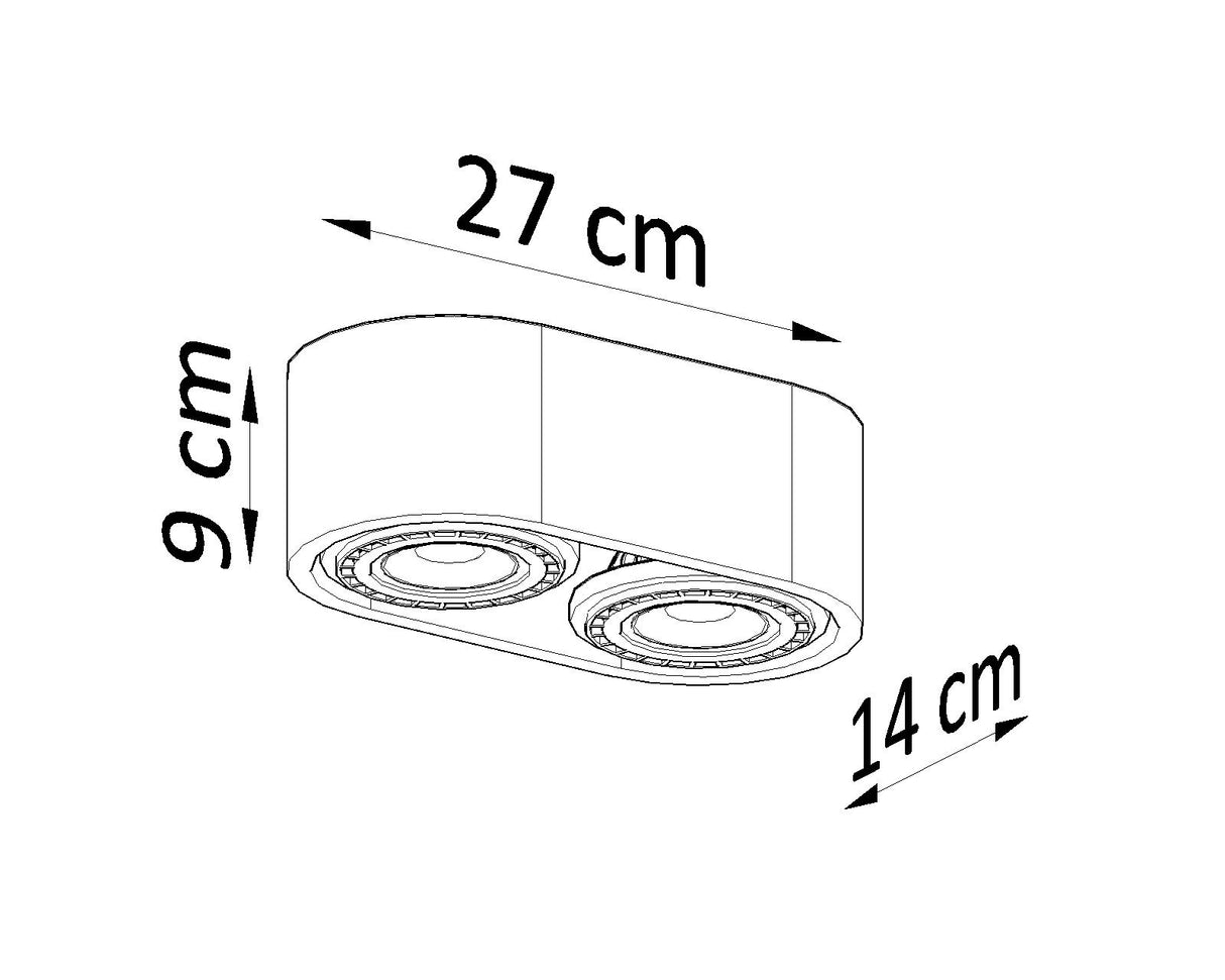 Luminaria de hormigón BASIC 2, AR111 GU10