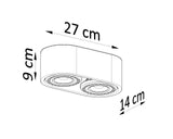 Luminaria de hormigón BASIC 2, AR111 GU10