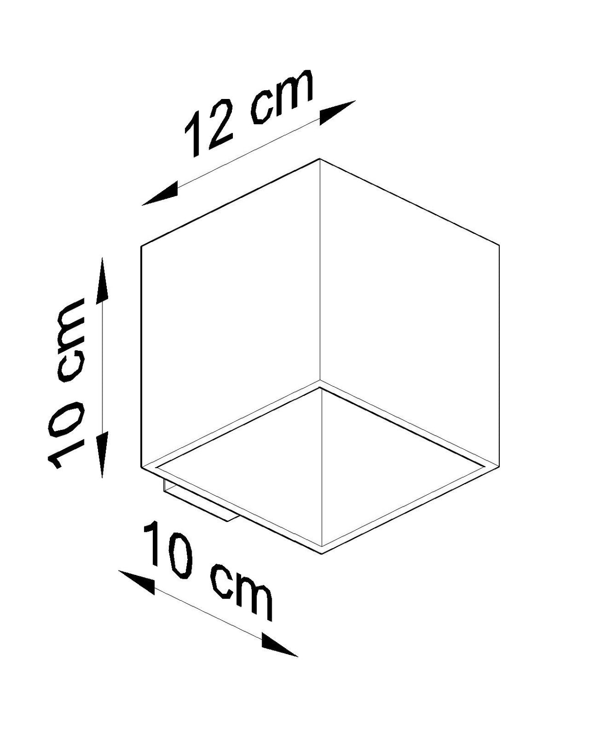 Aplique de hormigón QUAD, G9