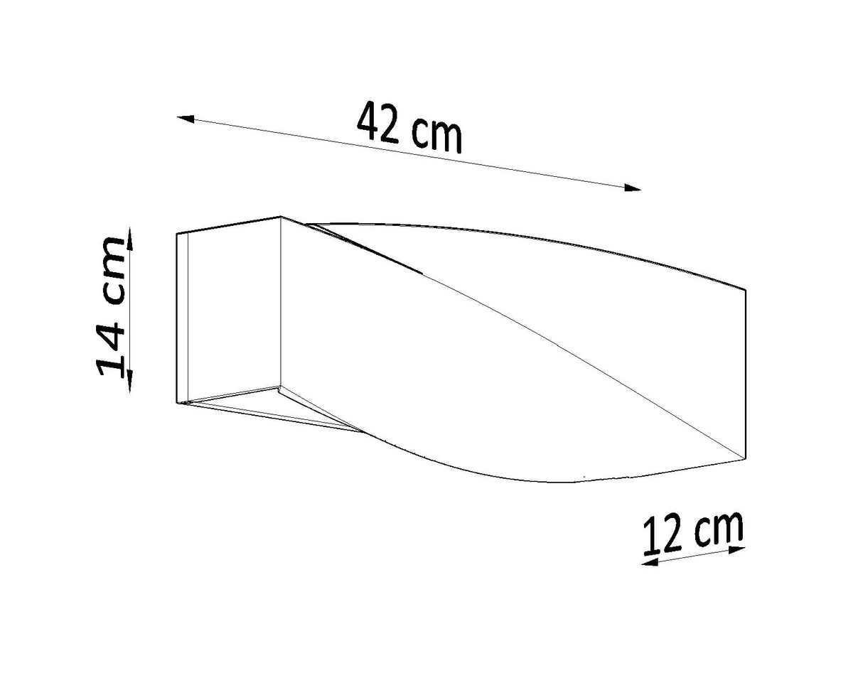 Aplique de hormigón SIGMA, E27