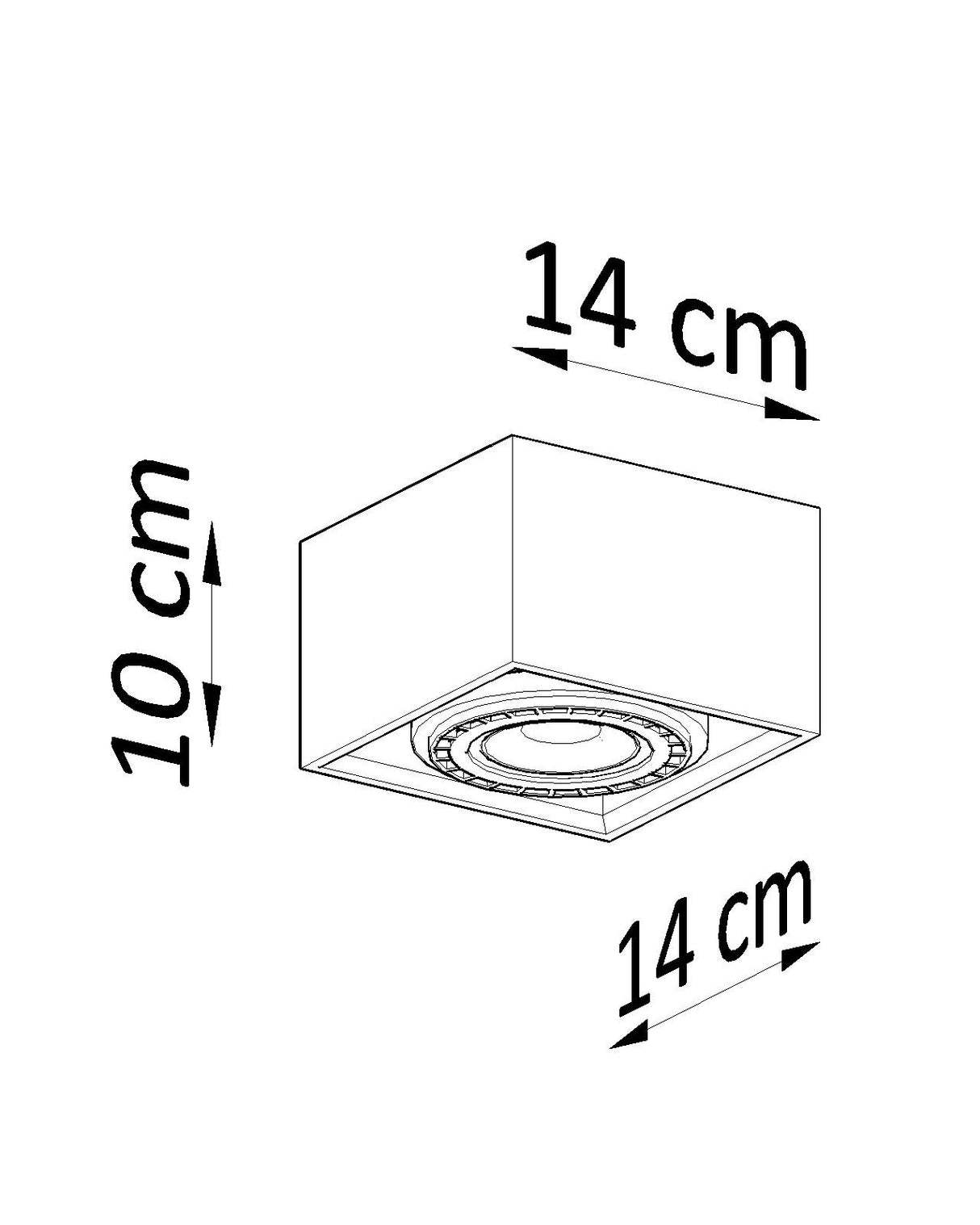 Luminaria de Madera QUATRO 1, GU10