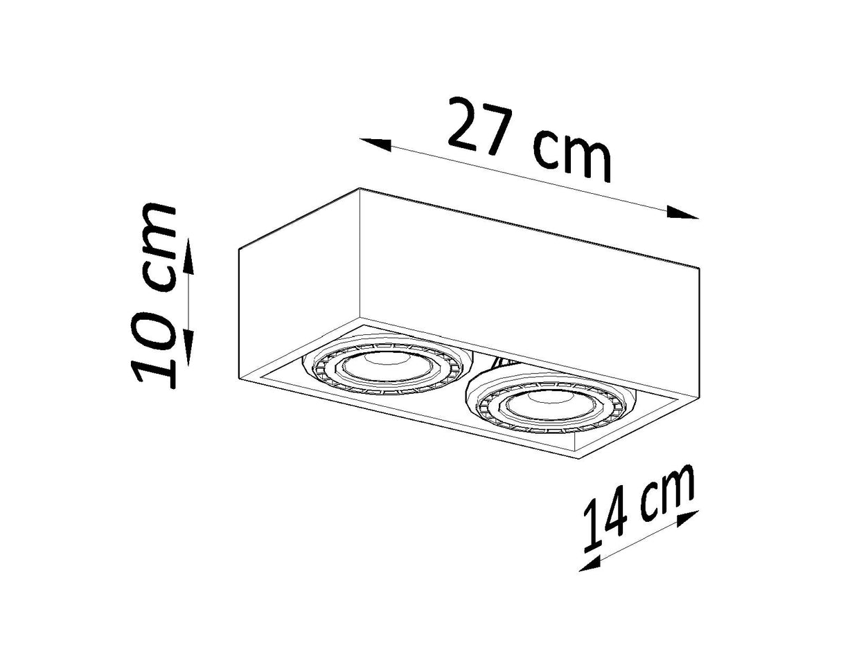 Luminaria de Madera QUATRO 2, GU10