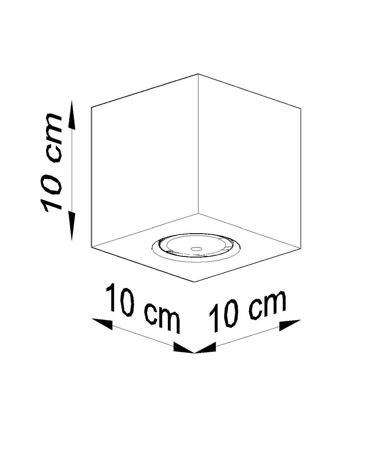 Luminaria de Madera QUAD, GU10