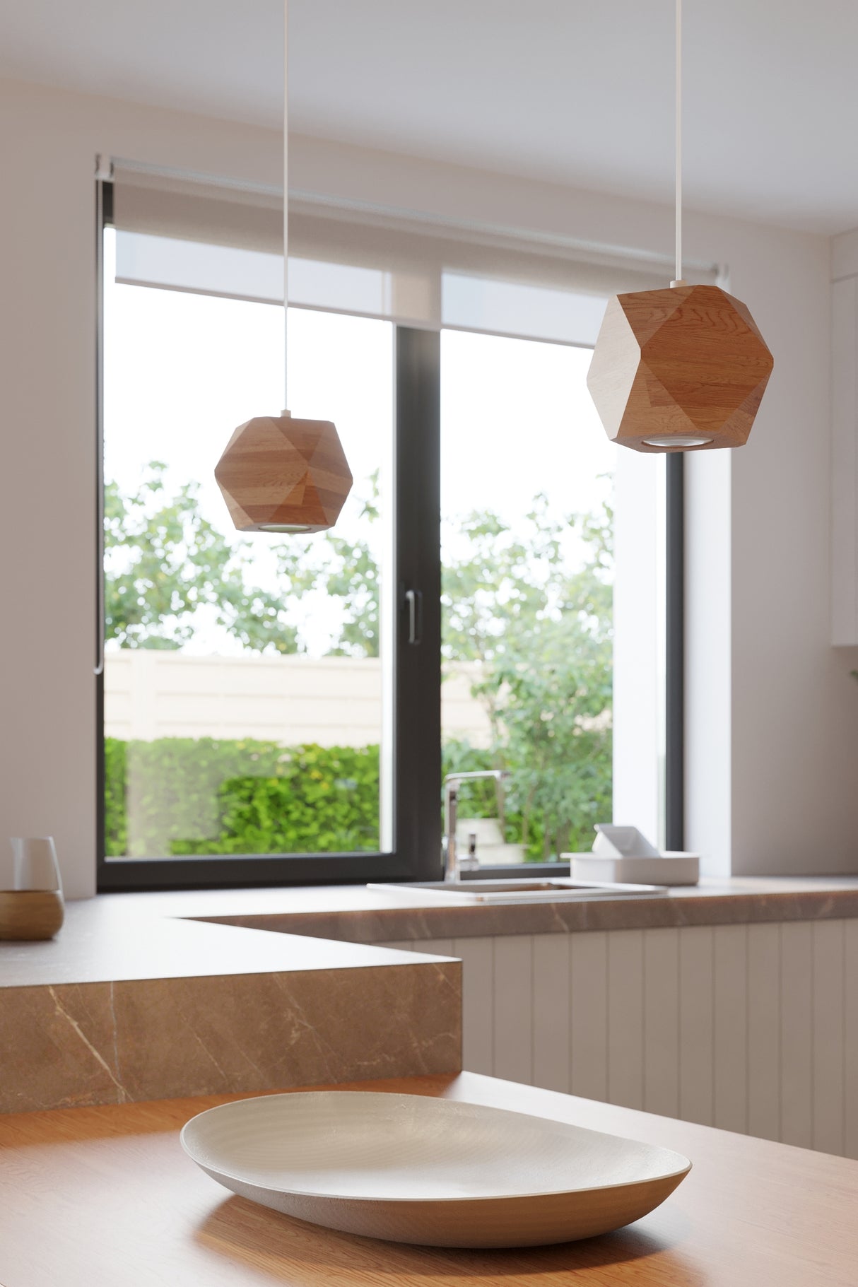 Aplique de pared de Madera Natural WOODY, G9
