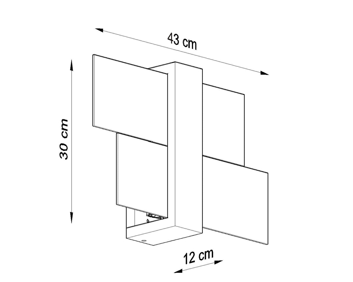 Aplique de pared de Madera FENIKS 1, E27