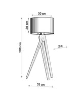 Lámpara de pie LEGNO 1, E27