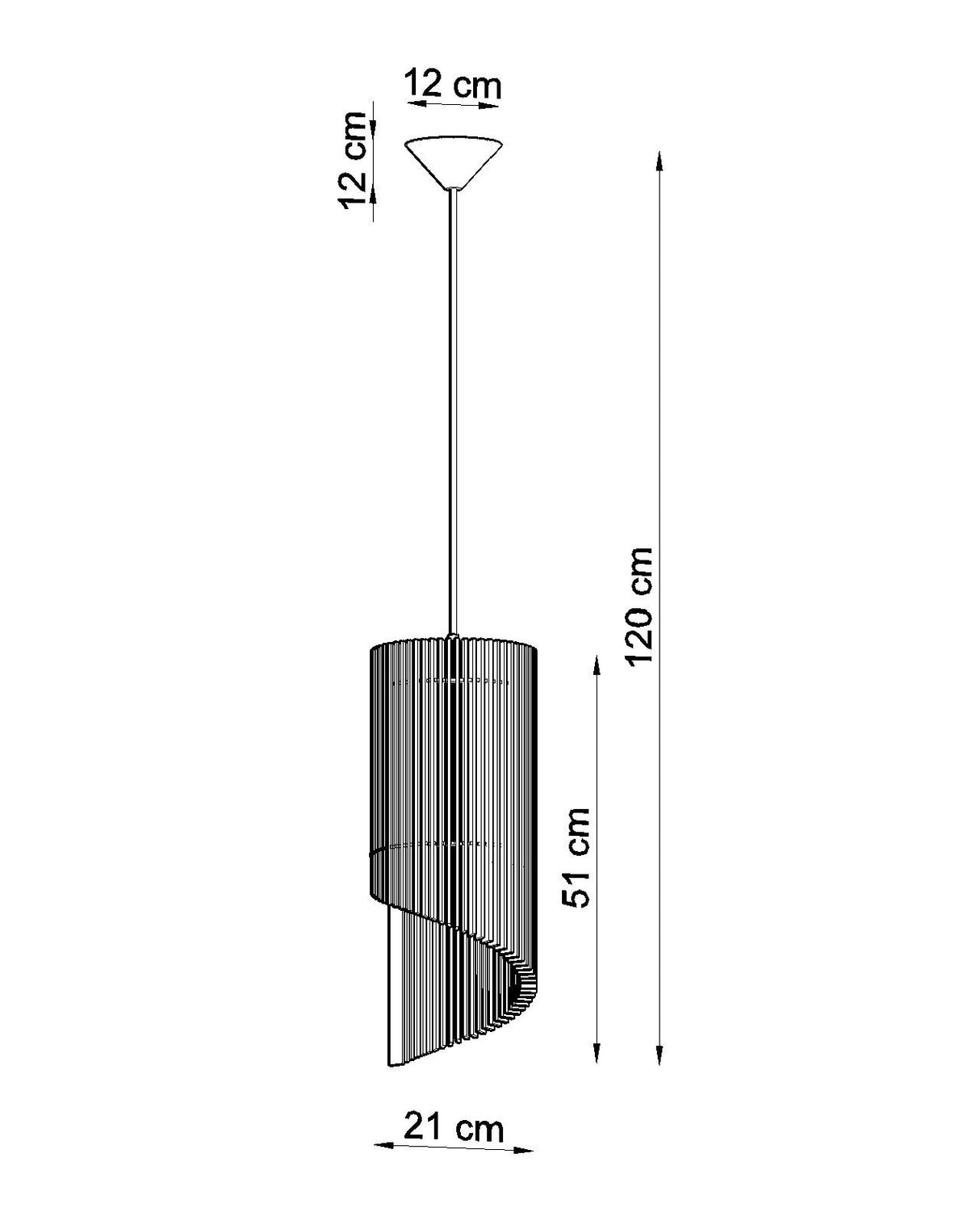 Lámpara colgante de madera ALEXIA, E27