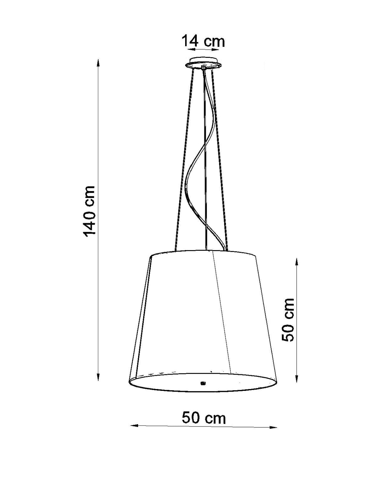 Lámpara de techo GENEVE 50  blanca, E27