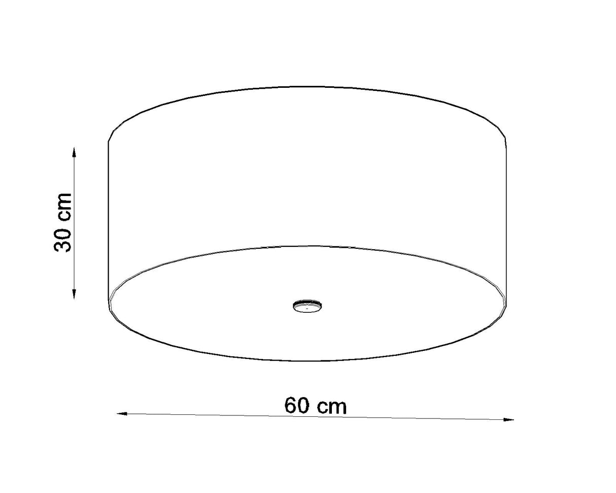 Aplique de techo OTTO 60, blanco, E27