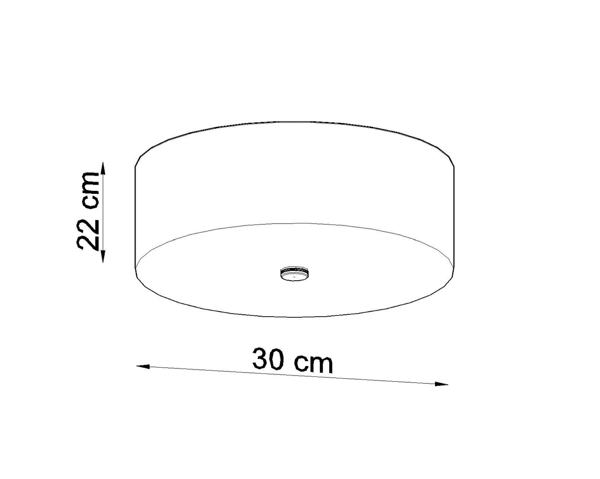 Aplique para techo SKALA 30 blanco, E27