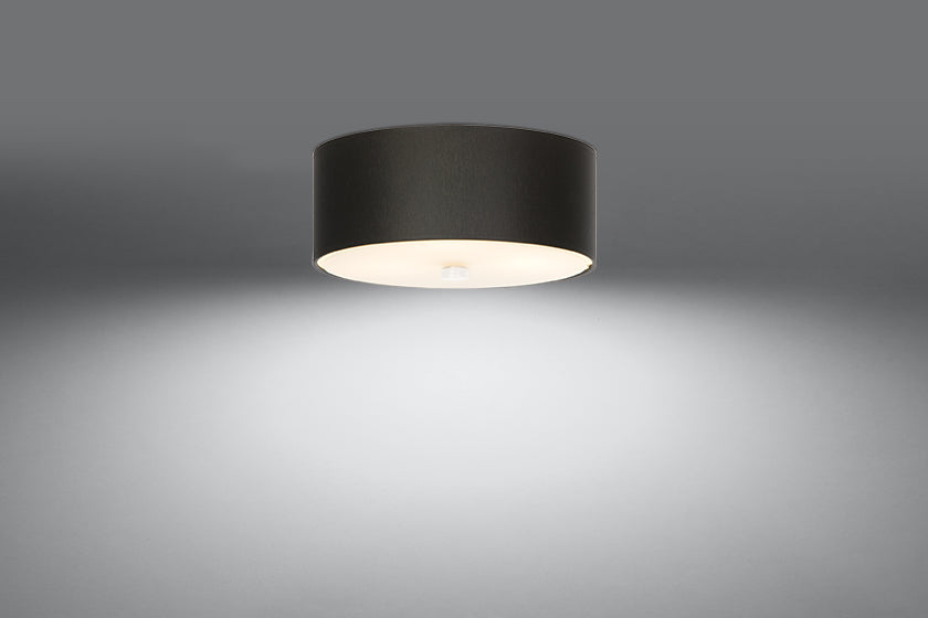 Aplique para techo SKALA 30 negro, E27