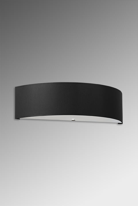 Aplique de pared SKALA negro, E27