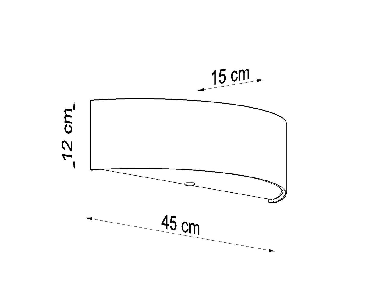 Aplique de pared SKALA negro, E27