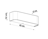Aplique de pared LOKKO negro, E27