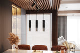 Aplique de pared LOOPEZ negro, GU10/cromo