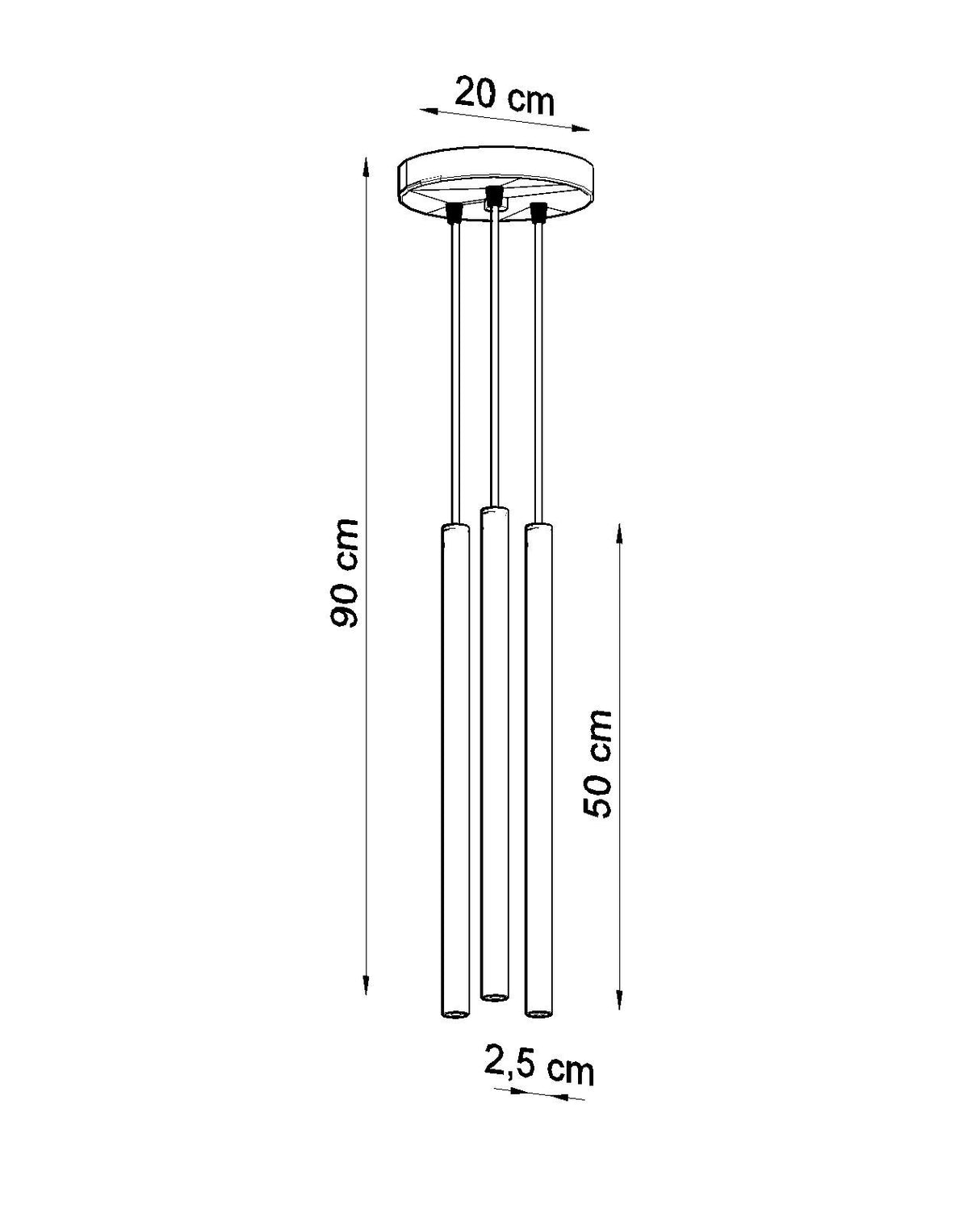 Lámpara de techo PASTELO 3P blanca, G9