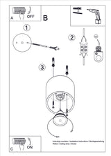 Aplique de techo ORBIS 1 blanco, GU10